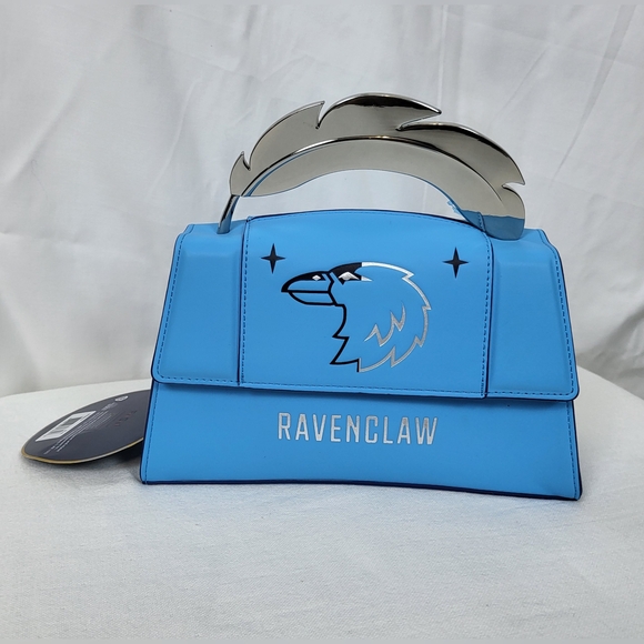 NWT Fred Segal Harry Potter Blue Ravenclaw Mascot Flap Satchel With Silver Metal - Picture 1 of 9